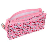 Estuche Portatodo De Tres Compartimentos Hello Kitty - Safta