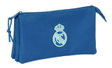 Estuche Portatodo De Tres Compatimentos Real Madrid Azul - Safta