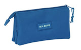 Estuche Portatodo De Tres Compatimentos Real Madrid Azul - Safta