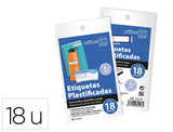 Etiquetas Adhesivas Adhesivas Plastificadas para Personalizar Objetos 18 Unidades - Office Box