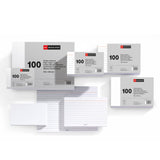 Fichas lisas blancas 100 x 150 mm 100 fichas 180 gramos MiquelRius disponibles en papeleria en Badajoz