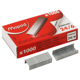 Caja de 1000 grapas Maped 24/6 galvanizadas para oficina estudio y copistería en Badajoz