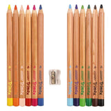 Lapices Alpino Trimax triangulares 12 colores con sacapuntas disponibles en papeleria en Badajoz