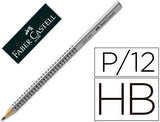 Lapiz triangular Faber-Castell Grip 2001 HB con puntos antideslizantes disponible en papeleria en Badajoz