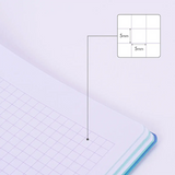 Libreta A4 48H 95Gr Cuadricula 5x5 mm Susnset Turquesa - Milan