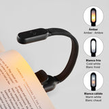 Luz LED de Lectura con Pinza Color Negro Recargable - BTBM&V