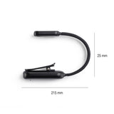Luz LED de Lectura con Pinza Color Negro Recargable - BTBM&V
