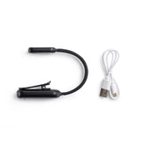 Luz LED de Lectura con Pinza Color Negro Recargable - BTBM&V