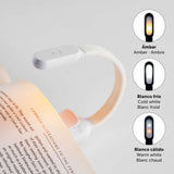 Luz LED de Lectura con Pinza Color Blanco Recargable - MiquelRius