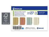 Mni Agenda de Bolsillo Pocket Semana Vista con Lapicero 7.5x11 cm 2027 - Bismark