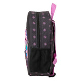 Mochila Infantil Preescolar K-Pop Demon Hunters Huntrix 3D Negra - Safta