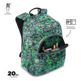 Mochila Escolar Grande Acuareles Adventure Adaptable a Carro - Totto