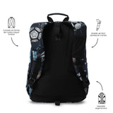 Mochila Escolar Grande Acuareles Balones de Futbol Adaptable a Carro - Totto