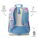 Mochila Escolar Grande Acuareles Conejitos Sweet Adaptable a Carro - Totto