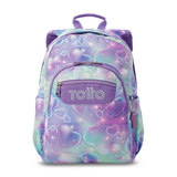 Mochila escolar grande Acuareles Corazones Brillantitos adaptable a carro Totto disponible en papeleria en Badajoz