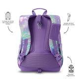 Mochila Escolar Grande Acuareles Corazones Brillantitos Adaptable a Carro - Totto