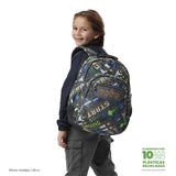 Mochila Escolar Grande Acuareles Gamer Consolas Retro Adaptable a Carro - Totto