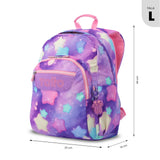 Mochila Escolar Grande Acuareles Nubes de Estrellas Adaptable a Carro - Totto