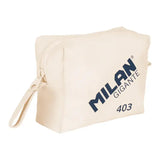 Neceser grande beige Milan Gigante de algodon disponible en papeleria en Badajoz