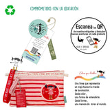 Neceser Compacto con Cremallera y Asa Aseo Viaje Yo Soy - Pepita Viajera