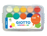 Pack de Acuarelas Giotto 12 Colores + Pincel + Mini Bloc + 2 Stick de Pegamento - Giotto