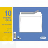 Paquete de 10 sobres blancos C4 229 x 324 mm tamaño folio TER disponible en papeleria en Badajoz