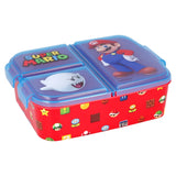 Sandwichera fiambrera múltiple Super Mario Stor con tres compartimentos disponible en papeleria en Badajoz