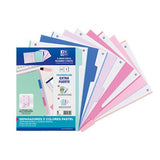 Separadores Oxford A4 de 5 colores pastel en PP de 500 micras para carpetas de estudiantes en Be To Be Badajoz