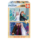 Super Puzzle de Madera Doble Frozen 25 piezas Educa disponible en papeleria en Badajoz