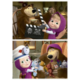 Super Puzzle De Madera Doble Masha Michka - 25 piezas - Juegos De Masha Michka - Puzzles Infantiles De Madera Masha Michka - Educa