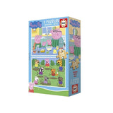 Super Puzzle de Madera Doble Peppa Pig 25 piezas Educa disponible en papeleria en Badajoz