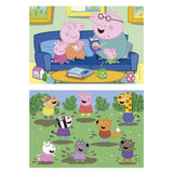 Super Puzzle De Madera Doble Peppa Pig Familia - 25 piezas - Juegos De Peppa Pig Familia - Puzzles Infantiles De Madera Peppa Pig Familia - Educa