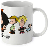 Taza de ceramica desayuno Mafalda y sus amigos Grafoplas disponible en papeleria en Badajoz
