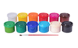 Témpera 12 Colores Surtidos Más Pincel - Jovi