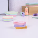 3 Blocs de Notas Adhesivas Rectangulares Edición Tres Colores Pastel Removibles 38x50 mm 100 Notas - Milan