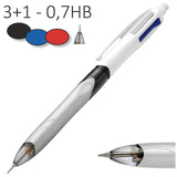 Boligrafo Bic multifuncion 3 colores con portaminas 0.7 en papeleria Badajoz