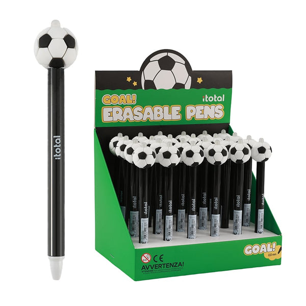Bolígrafo borrable balón de fútbol 3D iTotal en papelería Badajoz disponible en Be To Be Menacho y Valdepasillas