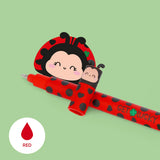 Bolígrafo Borrable De Gel Ladybug Mariquita - Tinta Roja - Legami
