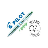 Boligrafo Pilot B2P gel verde 0.7 mm reciclado en papeleria Badajoz para estudio y oficina
