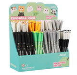 Boligrafos borrables animales con capuchon en papeleria badajoz disponibles en be to be menacho y valdepasillas