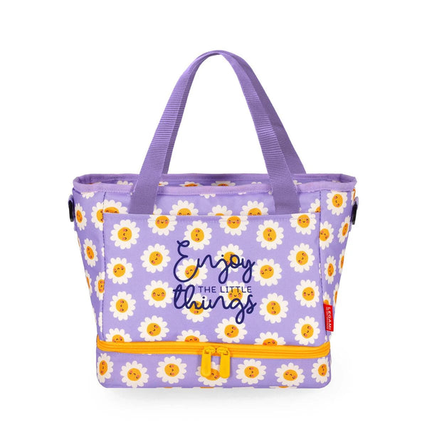 Lunch bag daisy margaritas legami 10.8 litros bolsa termica RPET PEVA en papeleria Badajoz – disponible en Be To Be Menacho y Valdepasillas