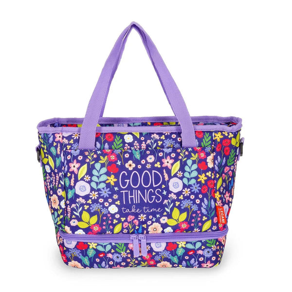 Lunch bag flores legami 10.8 litros bolsa termica RPET PEVA en papeleria Badajoz – disponible en Be To Be Menacho y Valdepasillas
