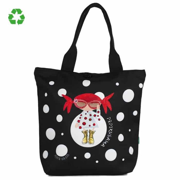 Tote Bag Pepikusama Pepita Viajera en papeleria Badajoz disponible en Be To Be Menacho y Valdepasillas