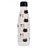 Botella Térmica de Acero Inoxidable 500 ml Gatos Felinos Cariñosos - I-Drik