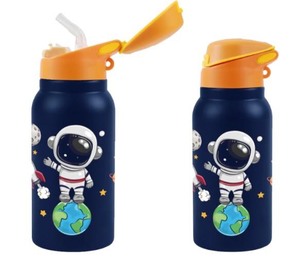 botella infantil astronauta 350ml acero inoxidable en papeleria badajoz disponible en be to be menacho y valdepasillas