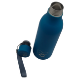 Botella Agua Acero Inoxidable - Botella Agua Niños - 500ml - Botella Térmica Boca Estándar - Sin BPA, para Niños & Adultos, Deporte, Oficina, Yoga, Ciclismo - Botella Térmica Termo Azul Aguamarina - Apapachar