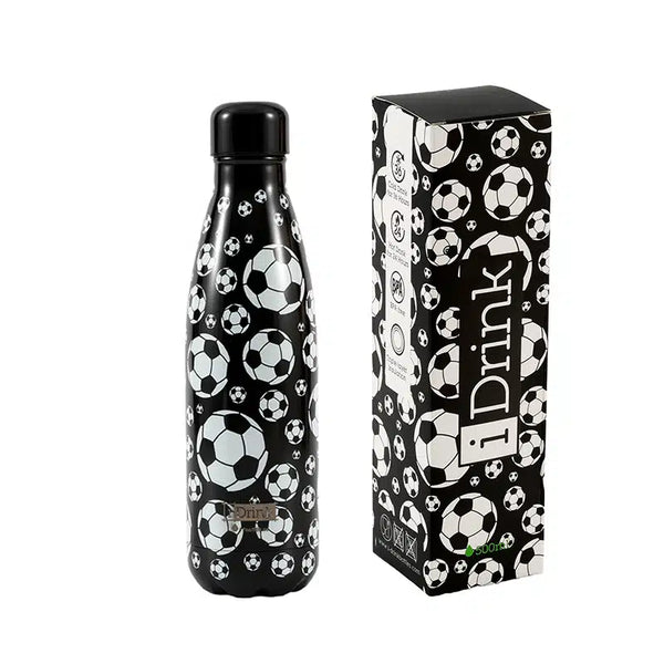 Botella Térmica de Acero Inoxidable 500 ml Balón Balones de Fútbol - I-Drik