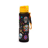 Botella de Agua con Tapa y Seguro de Apertura Día de los Muertos Calaveras Catrinas - Puckator