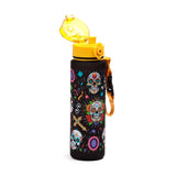 Botella de Agua con Tapa y Seguro de Apertura Día de los Muertos Calaveras Catrinas - Puckator