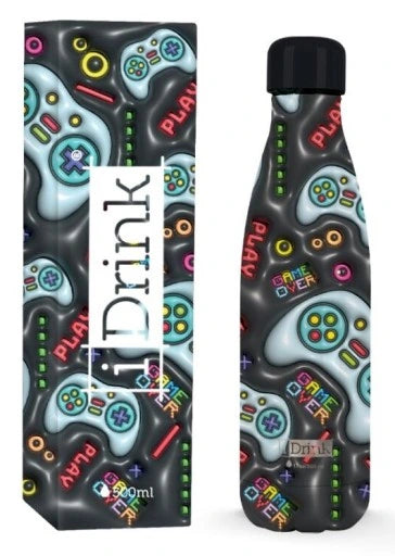 Botella termica Lets Play Gamers 500 ml en papeleria Badajoz disponible en Be To Be Menacho y Valdepasillas